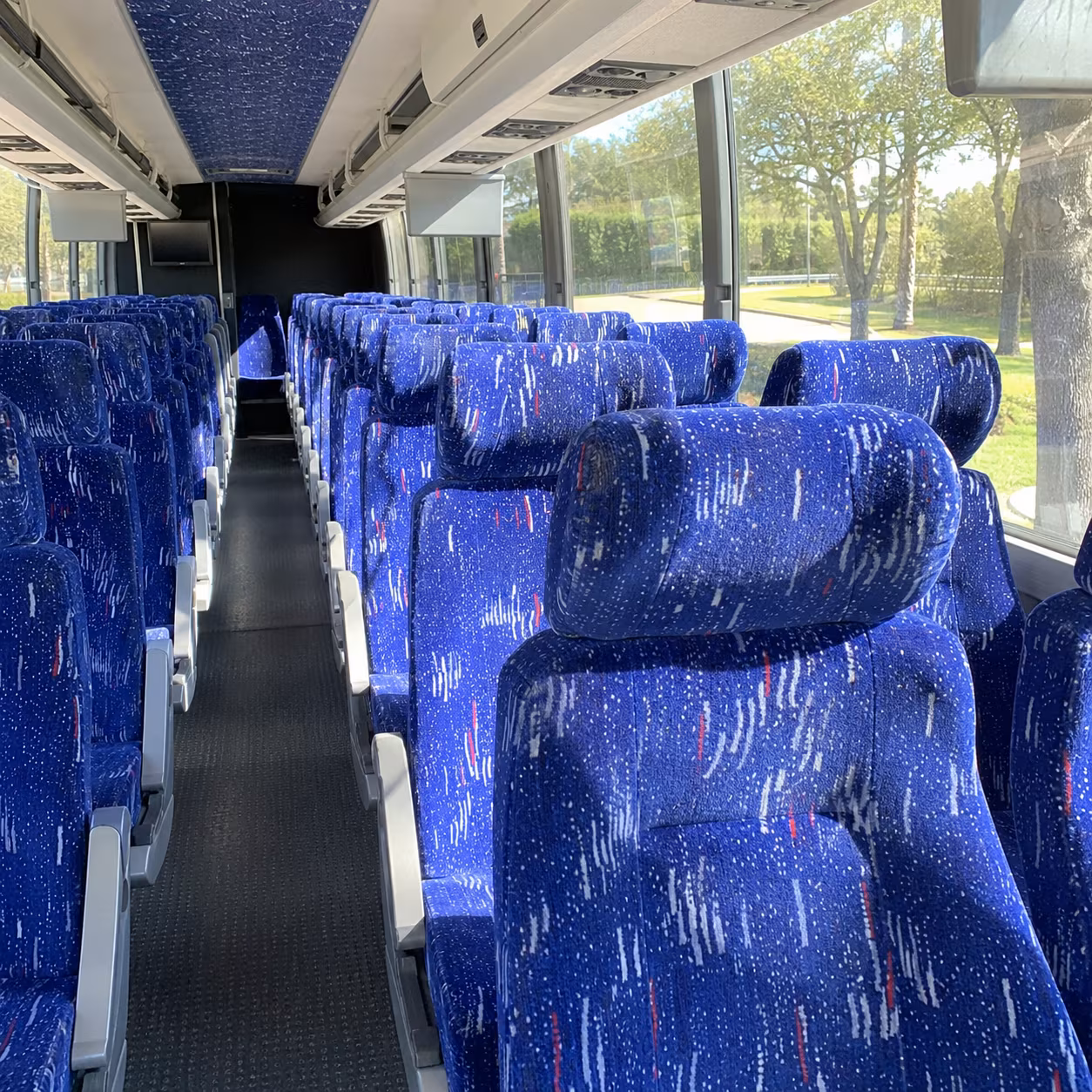 charter bus shuttle service for healthcare workers at kaiser fontana