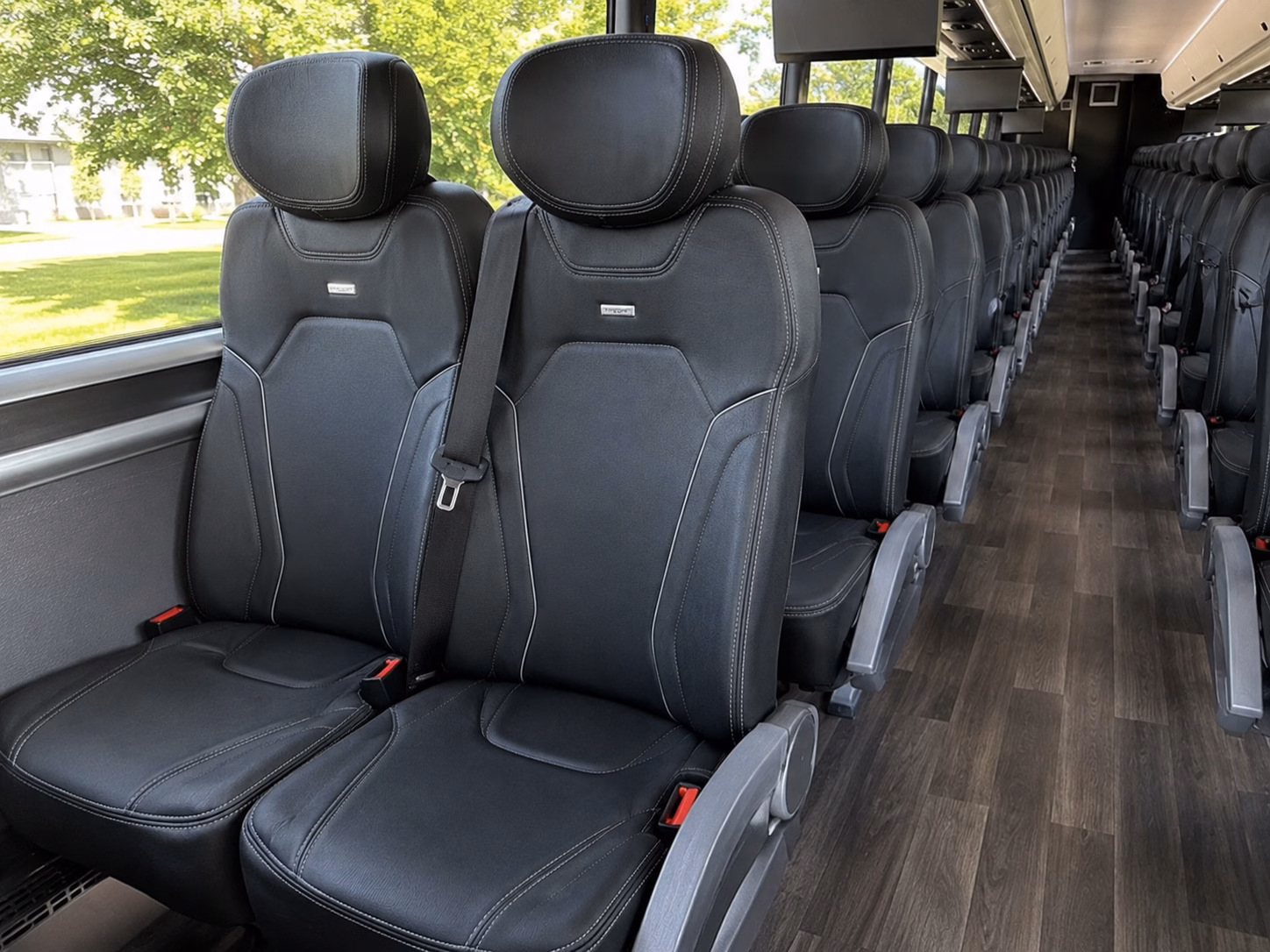 fontana charter bus interior