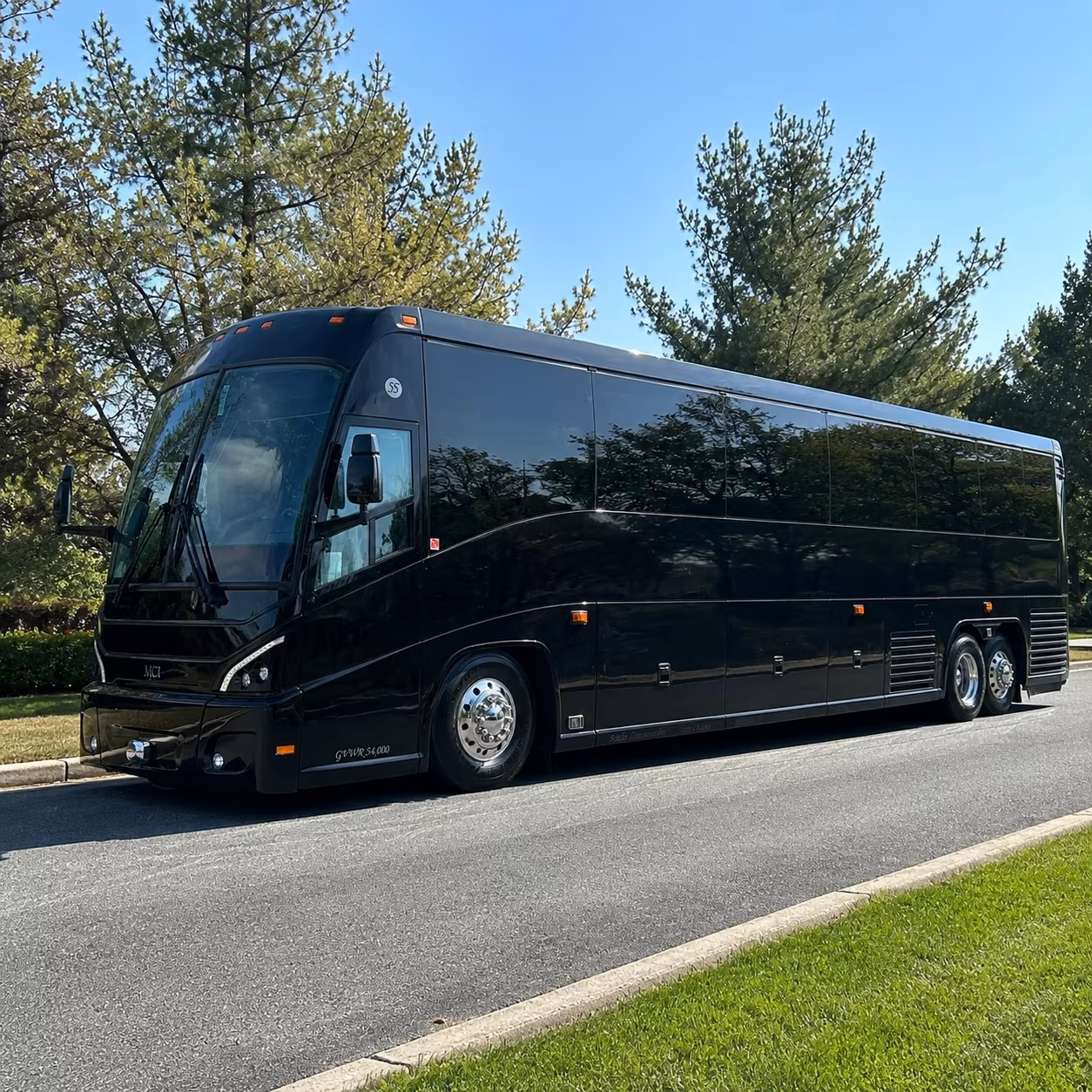 fontana charter bus rental exterior