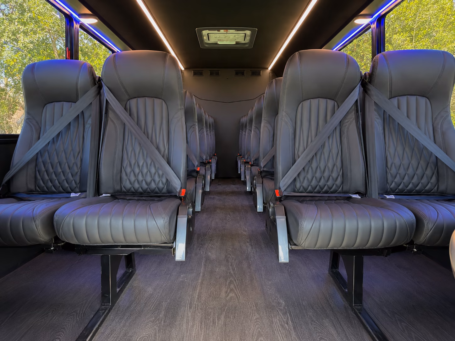 fontana wedding transportation onboard seating